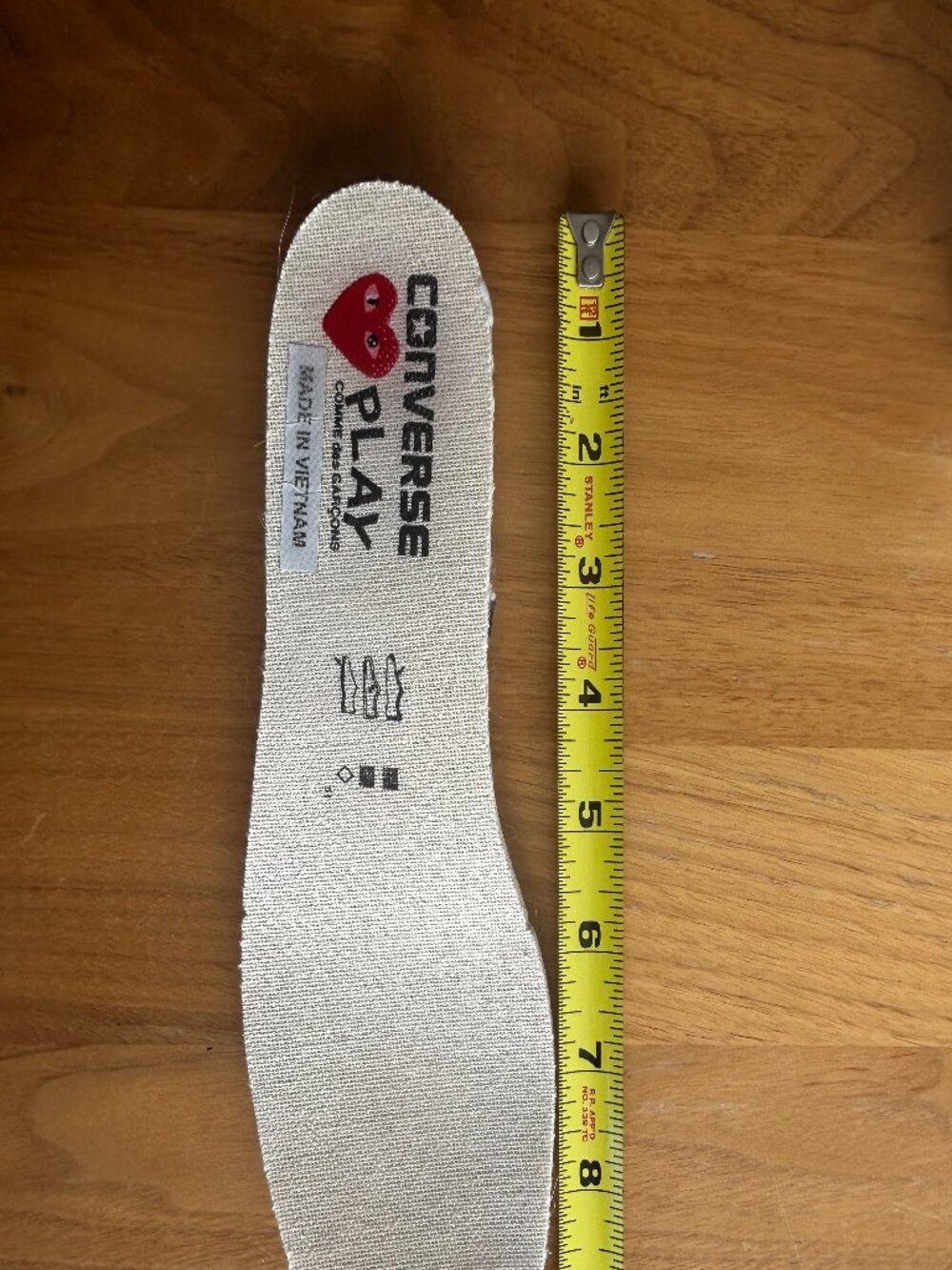 Comme Des Garcons PLAY x Converse Unisex Chuck Taylor High Top Sneakers - Picture 9 of 9